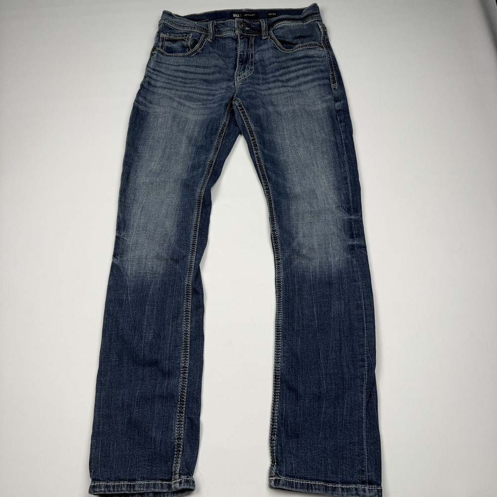 BKE Jake Straight Jeans Mens 30x32 Blue Medium Wash Stretch Denim Pants